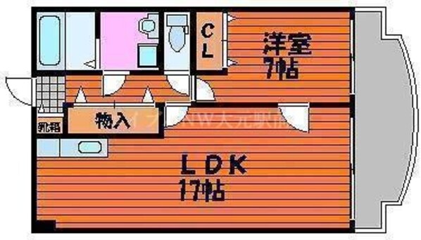 アークハイツ鹿田の物件間取画像